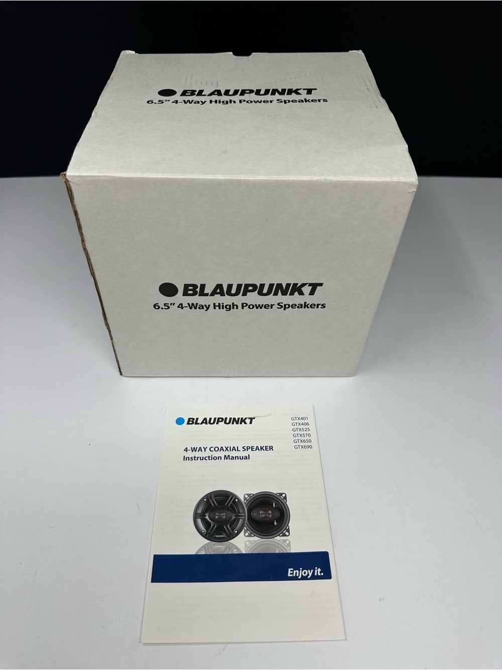 NEW 2x Blaupunkt GTX650 6.5-Inch 360W Peak Power 4-Way Coaxial Car Audio Speaker